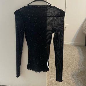 New Shein Mesh Top with Stars
